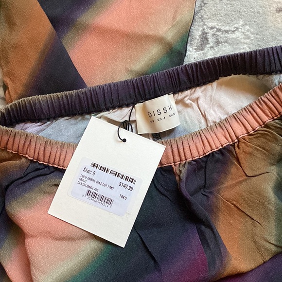 Dissh Lulu Ombré Bias Cut Pant Multi - Picture 4 of 5